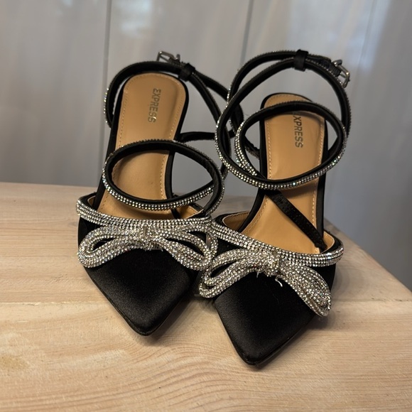 Express strappy rhinestone heels - Picture 5 of 14